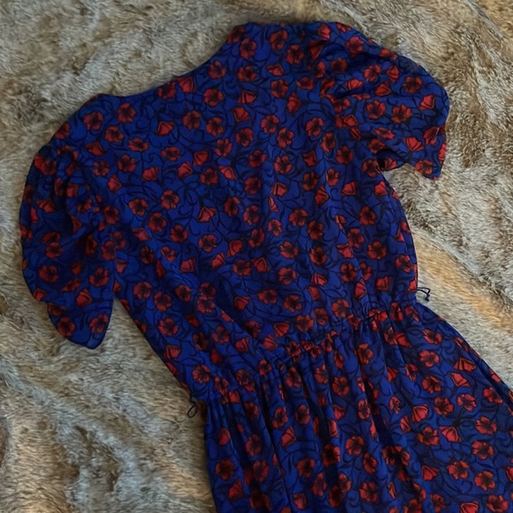 Disney Snow White Short Sleeve Floral Print High/Low Dress Small - Picture 8 of 12